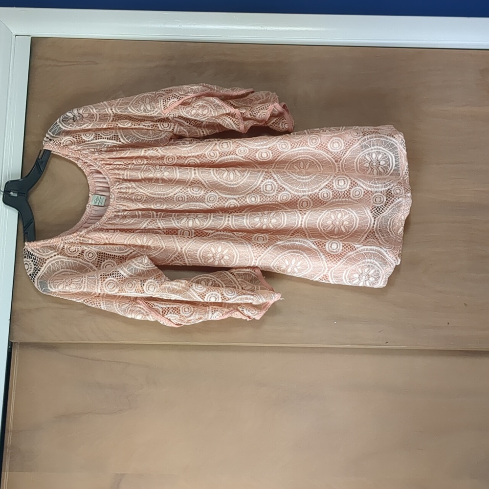 Lace tunic top.